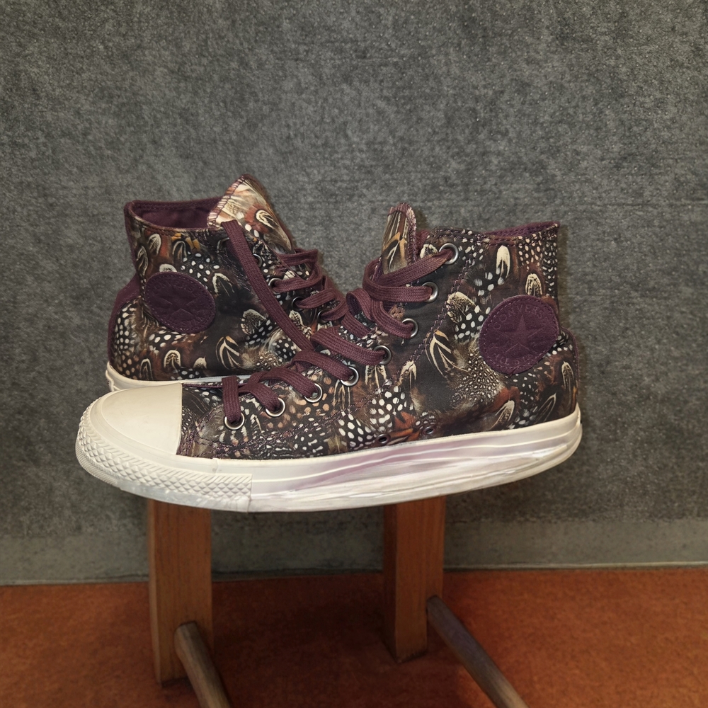 Converse Patterned Purple High-Tops